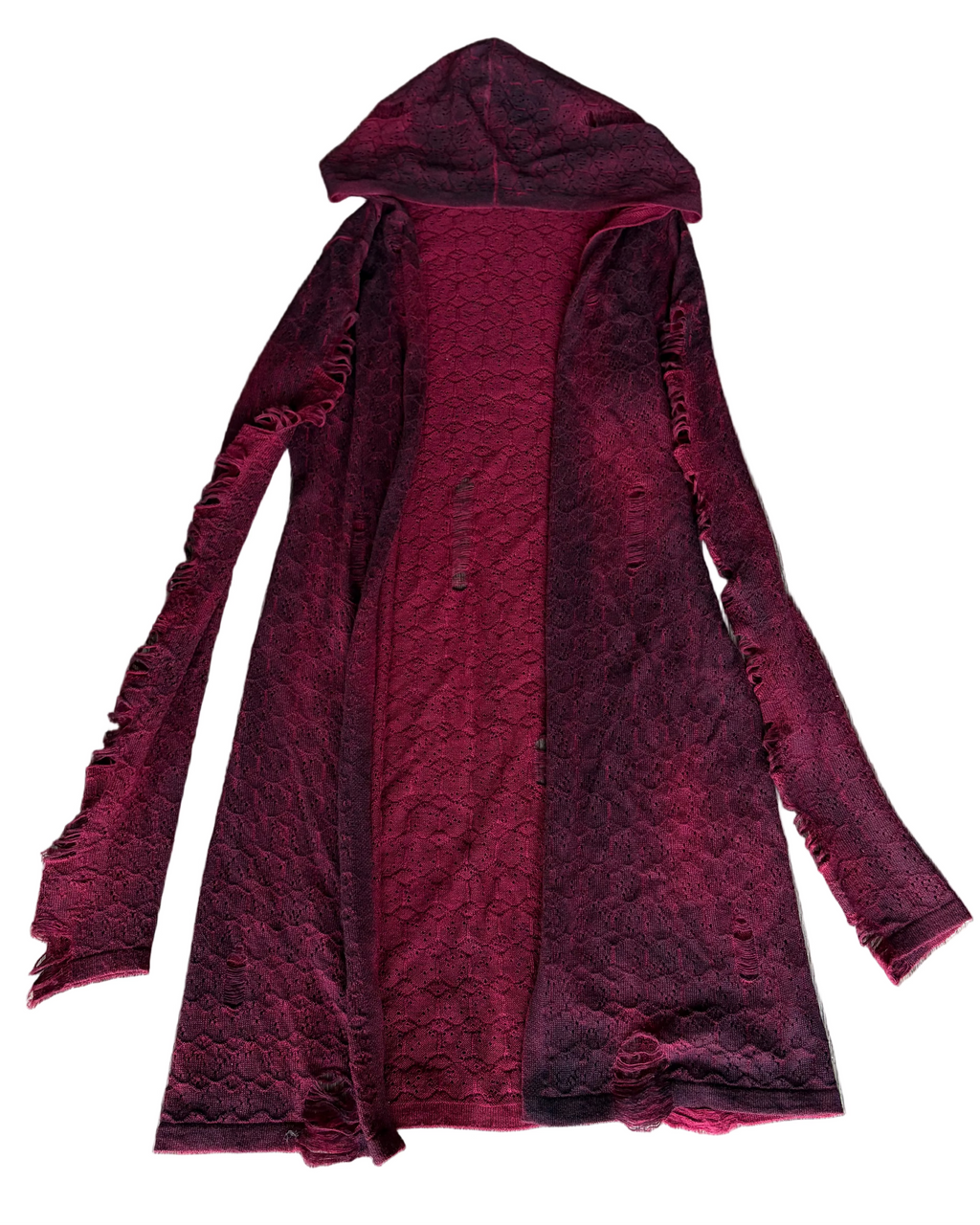 hooded cardigan
