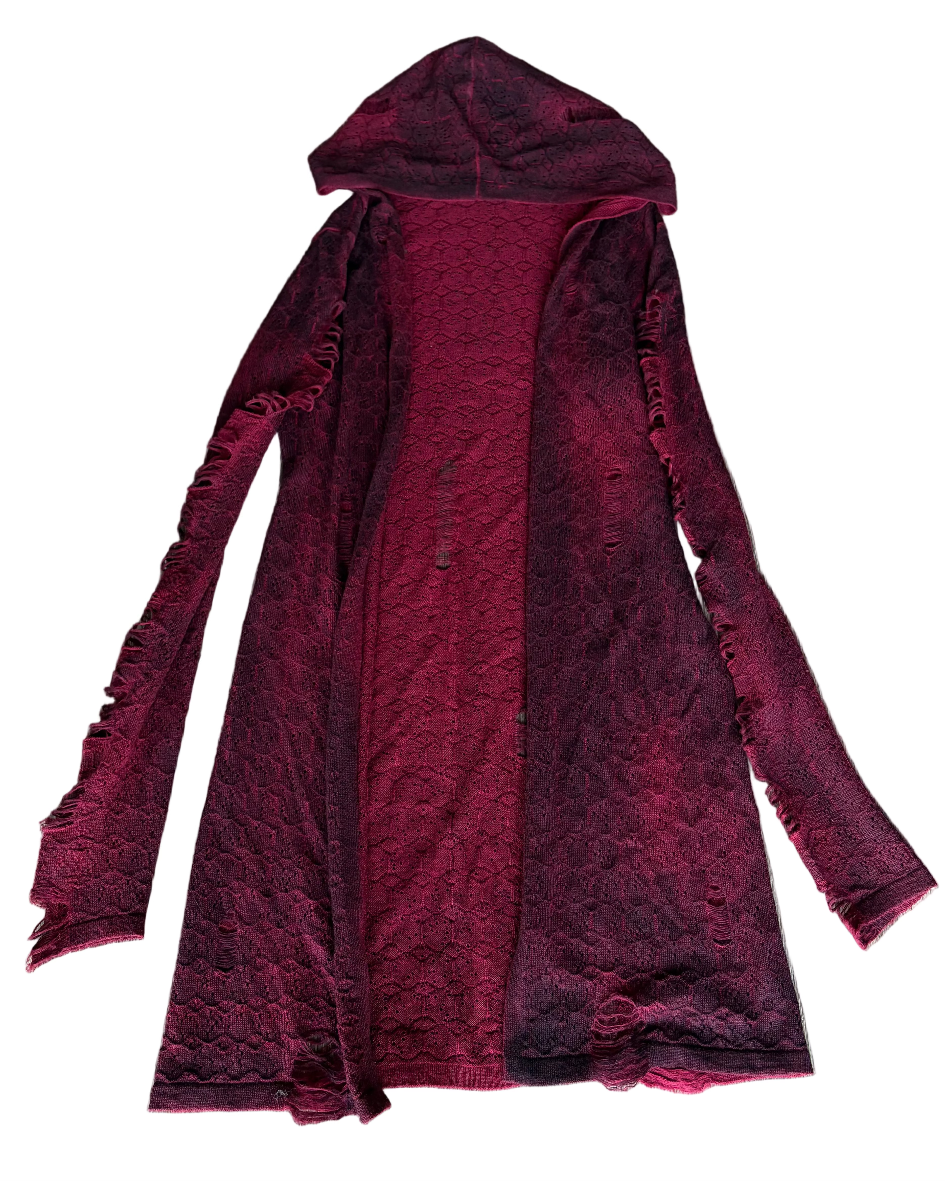 hooded cardigan