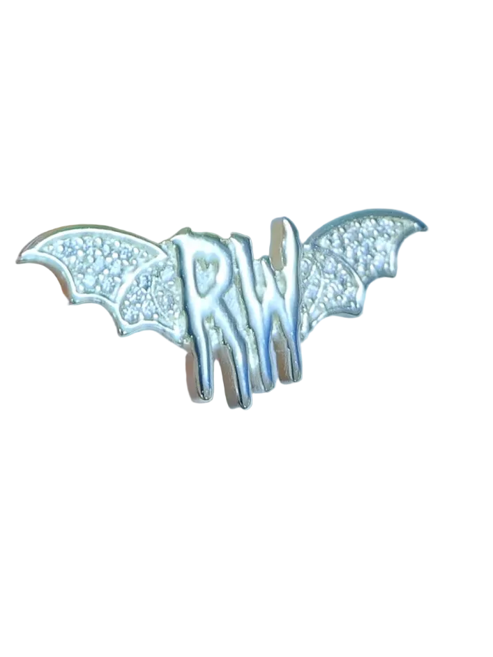 Roxy wrld silver bat wings earring