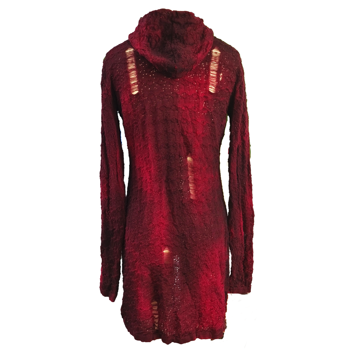 hooded cardigan