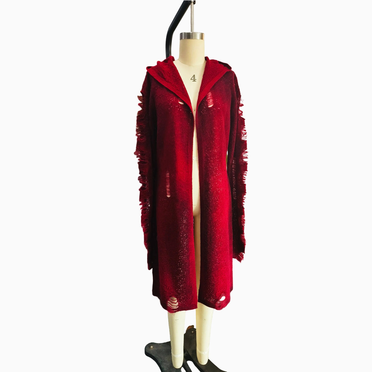 hooded cardigan