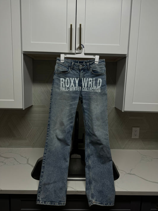 1of1 roxy wrld slim denim jeans size 30